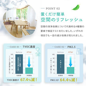 小型の空気清浄器【トルマリンゴ】